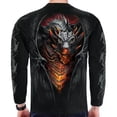 thumbnail image 2 of Camisa Casual Calavera Impreso 3d Playera De Manga Larga To, 2 of 5