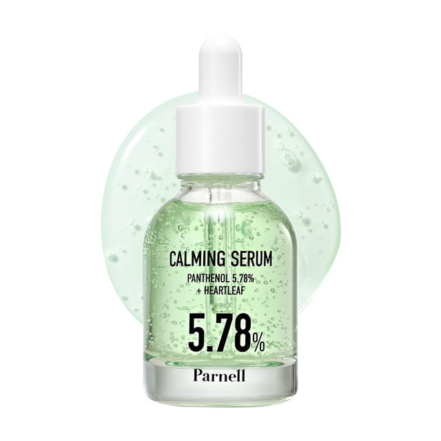 Parnell Pantenol 5,78% | 30ml / 1.01 fl.oz. | Heartleaf Calming Serum suero calmante e hidratante cuidado de la piel de Corea belleza de Corea