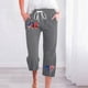 thumbnail image 1 of WILLBEST Pantalones Casuales elegantes para Mujer, Cómodos, Deportivos, Lisos, con Cordón, Ropa Deportiva, Pantalones Cortos de Yoga Holgados con Bolsillos para Uso Diario Extra Grande, 1 of 6