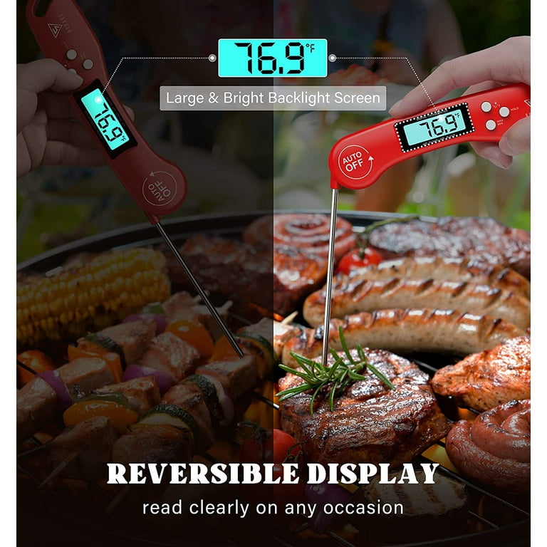 2s Best Fast Instant Read Waterproof Digital Kitchen Thermometer