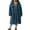 Navy, variant on Efsteb Girls Winter Coat Long Thick Warm Coats Long Sleeve Button Lapel Fleece Jackets Casual Loose Overcoat (Brown,7 Years)