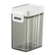 thumbnail image 1 of Contenedor de cereales con cuchara de 5 g, organizador para refrigerador, caja de almacenamiento transparente hermética gris 600ml, 1 of 9