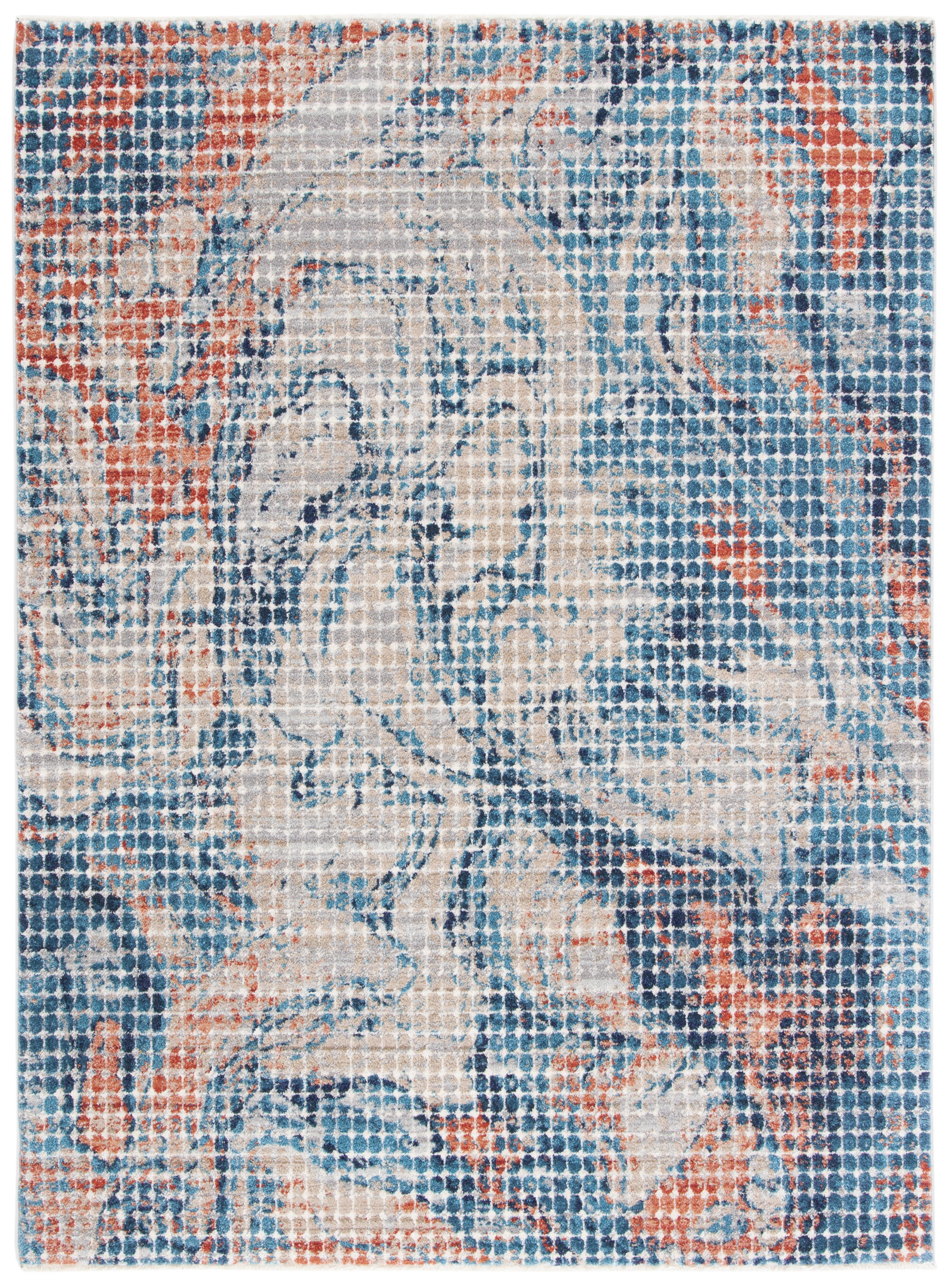 Safavieh Madison Anuki Abstract Area Rug, Gray/Blue, 4' x 6'