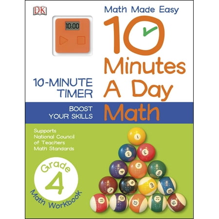 Standard Grade Metal 10 Minutes a Day: Math, Fourth Grade : Supports National Council of Teachers Math Standards ()
