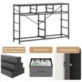 thumbnail image 5 of Twister.CK TV Stand for TVs up to 55", Storage Dresser Cabinet with 10 Drawers, Chest of Drawers for Living Room Bedroom Hallway, Black, 5 of 8