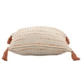 thumbnail image 5 of Ox Bay Melanie 20" x 20" Coral Striped Cotton Blend Reversible Adult Decorative Throw Pillow, 5 of 5