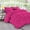 Hot Pink, variant on DNG Creations 1 Piece Luxury Pinch Pleated Comforter Premium 800 Thread Count 100% Egyptian Cotton-Oversized Queen Size, Solid Hot Pink Color