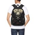 thumbnail image 4 of Fuzoiu Vintage Winged Rose Skull Print Large Capacity Backpack,Travel Backpack,Laptop Bag,College School Rucksack Bag,for School, Travel & Outdoor Activities, 4 of 6