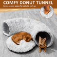 thumbnail image 3 of Cat Tunnel ZVBEK con cama para gatos de interior, color gris, 3 of 7