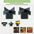 thumbnail image 5 of 9.44"D x 17"W x 22"H Camping Rocket Stove Portable Wood Burning Stove Outdoor Cooking Stove, 5 of 20