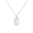 thumbnail image 3 of Austrian Crystal 16mm Teardrop Sterling Silver Necklace – 16 Inch -Clear, 3 of 6