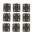 thumbnail image 3 of Taxenne 20pcs Miniature Hinges Set for Furniture Cabinets and Closets with 80 Screws Included, 3 of 10