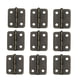 thumbnail image 3 of Bisagras de resorte de cierre automático automático para trabajo pesado Bisagra de acero inoxidable para caja de joya (bronce, 20 piezas de bisagra + 80 piezas de tornillos), 3 of 5