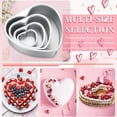 thumbnail image 4 of Homesteed Heart Cake Pan DIY Baking Tray High Temperature Alloy Mold Heart Shape Oven Safe for Valentine's Day Desserts, 4 of 9