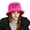Hot Pink, variant on Hats for women Furry Fuzzy Bucket Hat Plush Warm Winter Fisherman Cap for Ladies