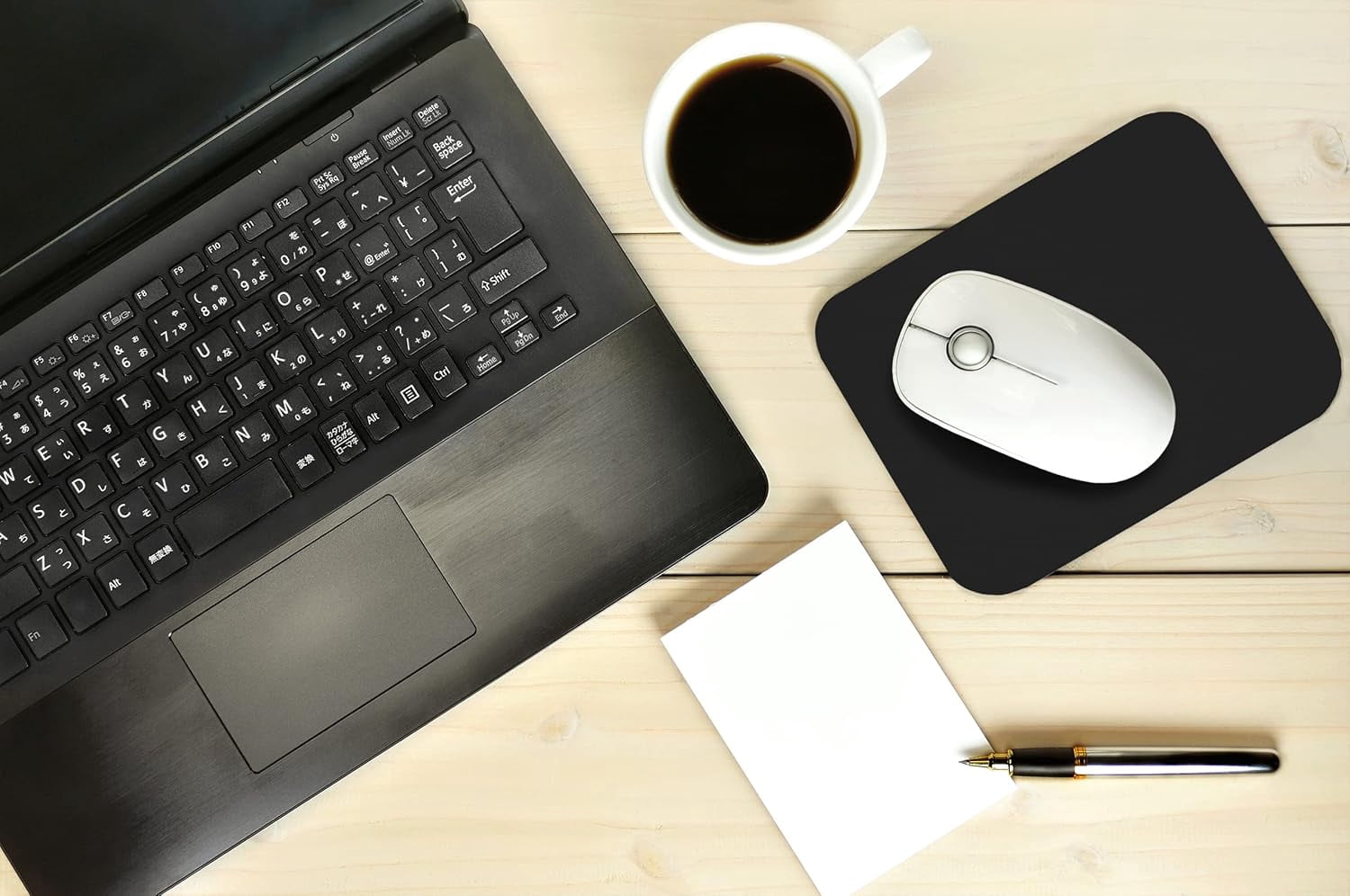 Black - Solid Color Mouse Pad – 8.5” x 7” – Smooth Surface & Non-Slip Rubber Base – Durable, Comfortable, Ideal for Office & Gaming Use