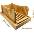 thumbnail image 3 of Wooden Bagel Slicer Homemade Bread Slicer Collapsible Bread Slicer, 3 of 5