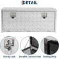 thumbnail image 4 of Qinaqin cm de Alturaeavy- Profundidaduty Aluminum Profundidadiamante Plate Underbody Truck Caja (36-18-18 in) Pickup Almacenamiento con Cerradura y Keys Anchoaterproof para Trailers, 4 of 6