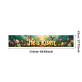 thumbnail image 3 of Easter Themed Banner with Hummingbirds Flowers and Butterflies He is Risen Backdrop Background Decor Party Supplies Photography Props Easter Celebration Church Events Spring Decorations, 3 of 8