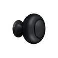thumbnail image 3 of Deltana KR119U19 Knob Round w/ Groove in Paint Black, 3 of 3