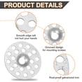 thumbnail image 3 of 100pcs Plaster Washers 1 Inch Plaster Repair Rings Buttons Zinc Plated Metal Washer Flat Profile Washers for Wall Ceiling Drywall Repair, 3 of 6