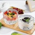 thumbnail image 3 of 2Pcs Overnight Oats Containers with Lids Spoon 20 oz, Portable Plastic Yogurt Jars, Breakfast on the Go Cups for Adults, Meal Prep Oatmeal Jars for Milk Cereal Fruit Snack, White, 3 of 7