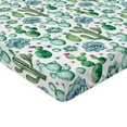 thumbnail image 2 of Ambesonne Cactus Fitted Sheet, Exotic Succulents Set, Twin XL Size, Multicolor, 2 of 3
