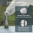 thumbnail image 4 of VEVOR Chimney Cap, 6 inch, 304 Stainless Steel Round Roof Rain Cap, 11.81-inch Increased Caps, All Weather & Reinforced Screws & Easy Installation, for Perfect Insulation Vent Cover Outside, Silver, 4 of 9