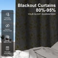 thumbnail image 4 of Lfeey Blackout Curtains for Bedroom 52"x96", Yellow Floral, Thermal Insulated Light Blocking Grommet Drapes, Set of 2, 4 of 7