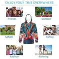 thumbnail image 6 of Bingfone Romantic Flamingo Pair Pattern Youth Classic Hoodies Soft Hooded Pullover Sweatshirts for Girls and Boys, 6 of 6