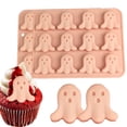 thumbnail image 2 of Clearance Under $1.56! 1 Pack Halloween Candy Silicone Mold Pumpkin Bat Witch Hat Gummy Fondant Baking Pan Plastic for DIY Sugar Halloween Cupcake (One Size A), 2 of 5