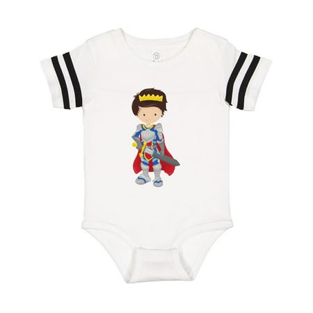 

Inktastic Boy Prince Knight In Shining Armor Brown Hair Gift Baby Boy Bodysuit