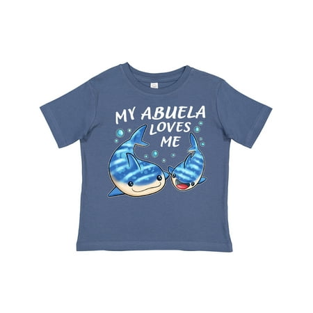 

Inktastic My Abuela Loves Me- Whale Shark Gift Toddler Boy or Toddler Girl T-Shirt