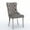 Gray, variant on Rhomtree Modern Metal Dining Side Chairs, Beige (Set of 6)