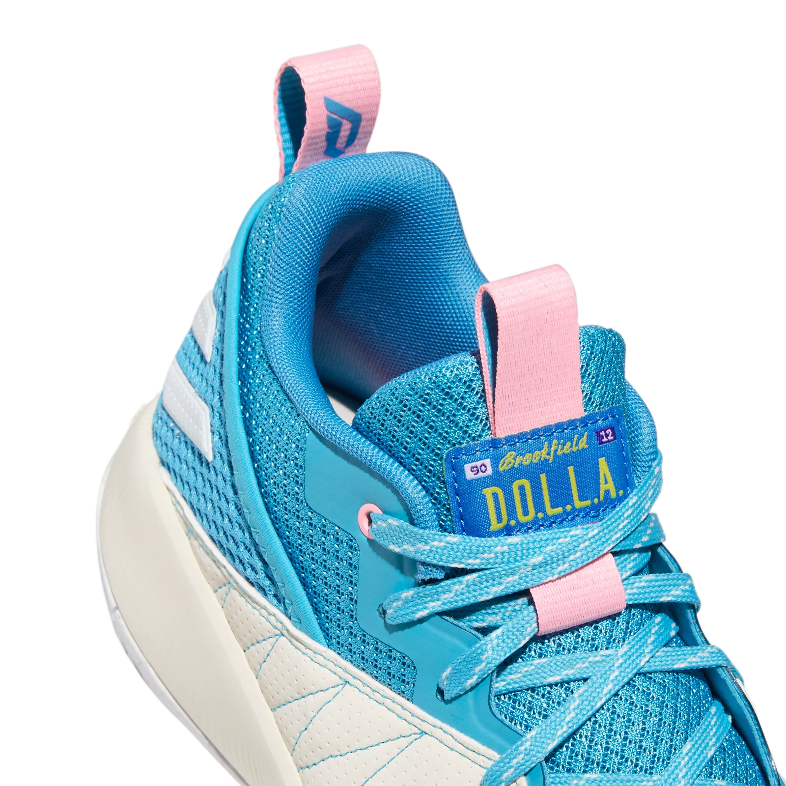 Adidas Dame Certified Young Dolla GV9587 Blue White Basketball Shoes Sneakers adidas Dame Certified Extply 2.0 Signal Cyan Blue Men  main image 3