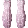 thumbnail image 4 of DPTALR Robe Longue Fendue Décontractée Sans Manches à Imprimé Dégradé et Col Rond pour Femmes, 4 of 5