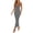 Black, variant on Women Summer Dress Halter Neck Striped Sleeveless V Neck Cutout Backless Bodycon Vacation Party Evening Slip Dresses