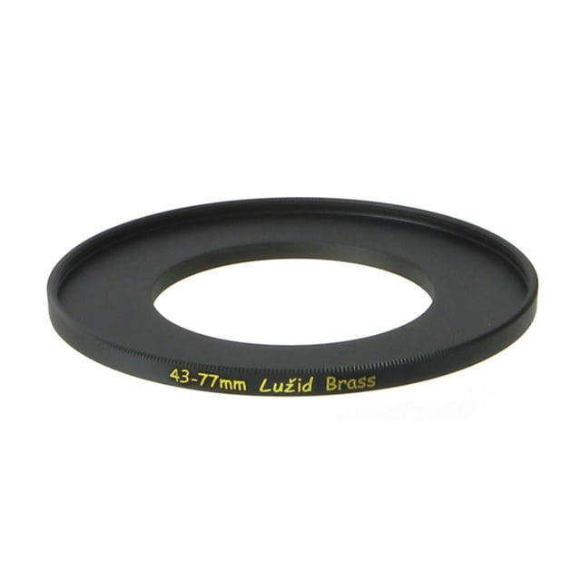 Adaptador de filtro Step Up Ring LUŽID Latón de 43 mm a 77 mm
