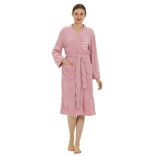 Terry Cloth Robes for Men and Women Personalize with Name on Front