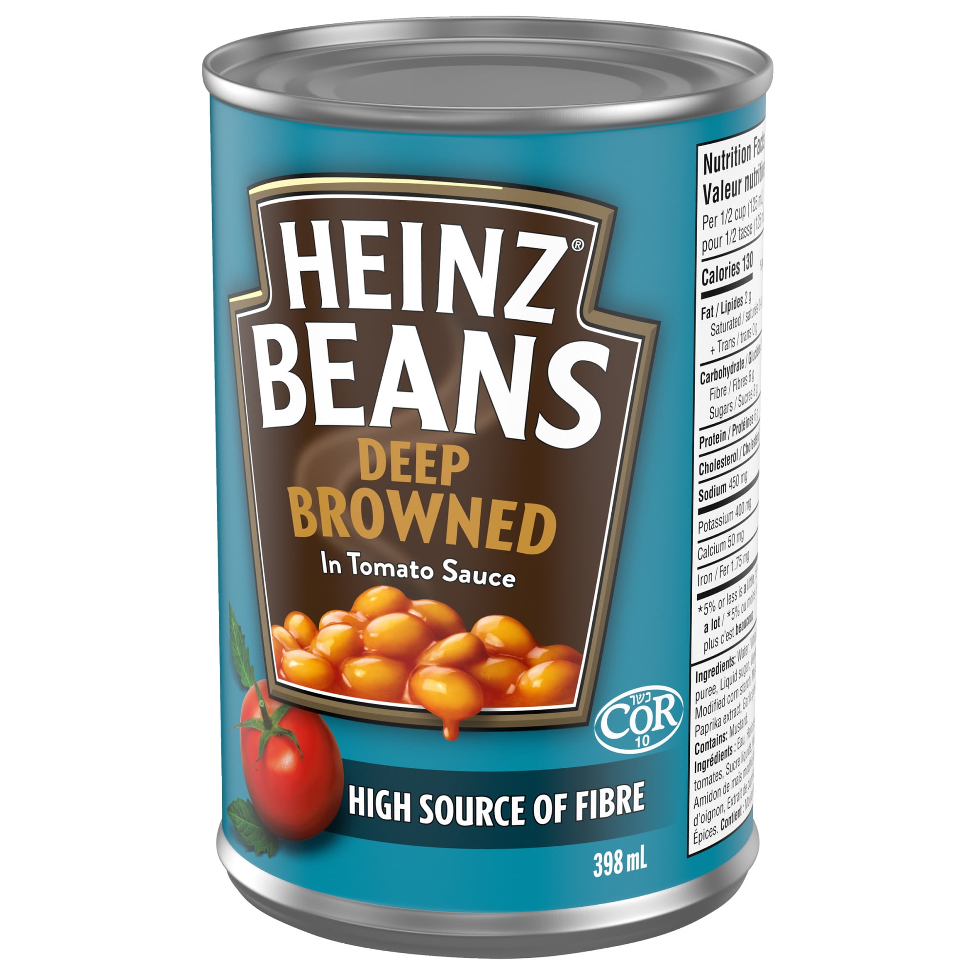 Heinz Deep-Browned Beans with Tomato Sauce, Casein-Free, 398mL