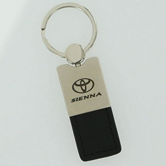 Toyota Sienna Keychain & Keyring - Duo Premium Black Leather