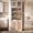 White, variant on OMCHOM 71.6in Bathroom Storage Cabinet 7-Tier Freestanding Tall Organizer with with 4 Doors and 3 Drawer Shelves, Sturdy Multi-Bathroom Cabinet for for Bathroom Laundry Room, Walnut