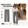 thumbnail image 2 of SWQZVT Sweatpants for Women Lounge Pants Workout Gym Active Elastic Waisted Comfy Joggers for Women Fall Sweat Pants, 2 of 7