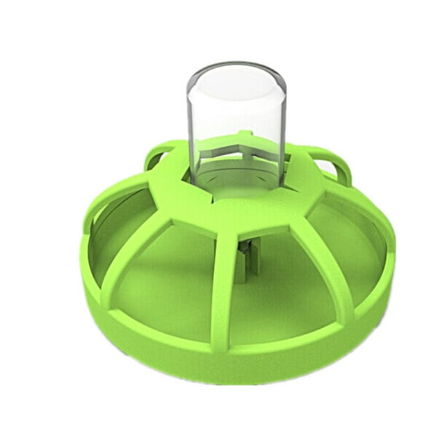 RUNROTOO Distributeur d'Eau pour Chat Fontaine Assiette d'Alimentation pour Animaux Vert Lot de 1