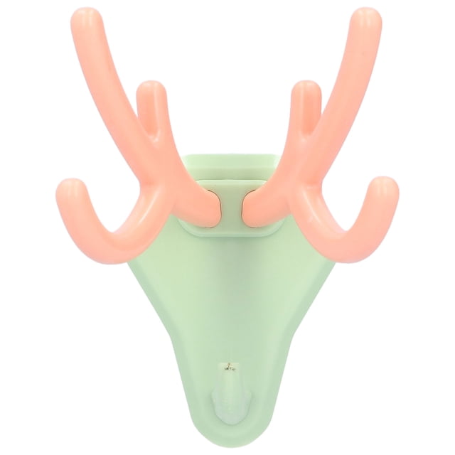 Deer Antlers Hooks, Multi Function Small Size Punch Free Cute Antler Hook For Office For Home Green Pink,Blue Yellow,Khaki