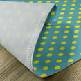 thumbnail image 5 of Ambesonne Yellow and Blue Place Mats Set of 4, Nostalgic Dots, Standard Size, Teal Yellow, 5 of 6