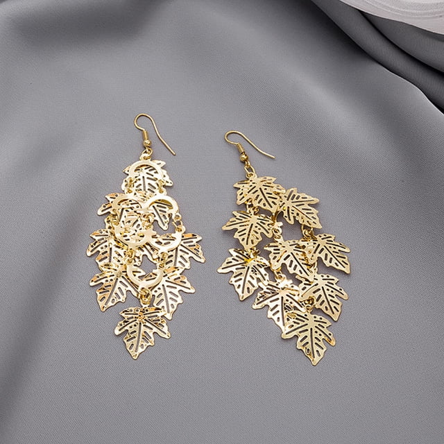 UPGRATOR 1Par Aretes Con Colgantes De Multicapa Para Estilo Femenino Y