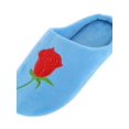 thumbnail image 4 of Topumt Women House Slipper Fuzzy Rose Plush Indoor Outdoor Anti-Skid Home Shoes, 4 of 6