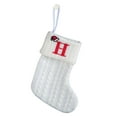 thumbnail image 2 of YOHAVEN Knit Alphabet Christmas Stocking Gift Bag Soft Holiday Candy Sock Decoration for Fireplace Tree Wall Table Festive Home Party Decor, 2 of 2