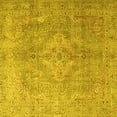 thumbnail image 1 of Ahgly Company Indoor Square Persian Yellow Traditional Area Rugs, 3' Square, 1 of 4